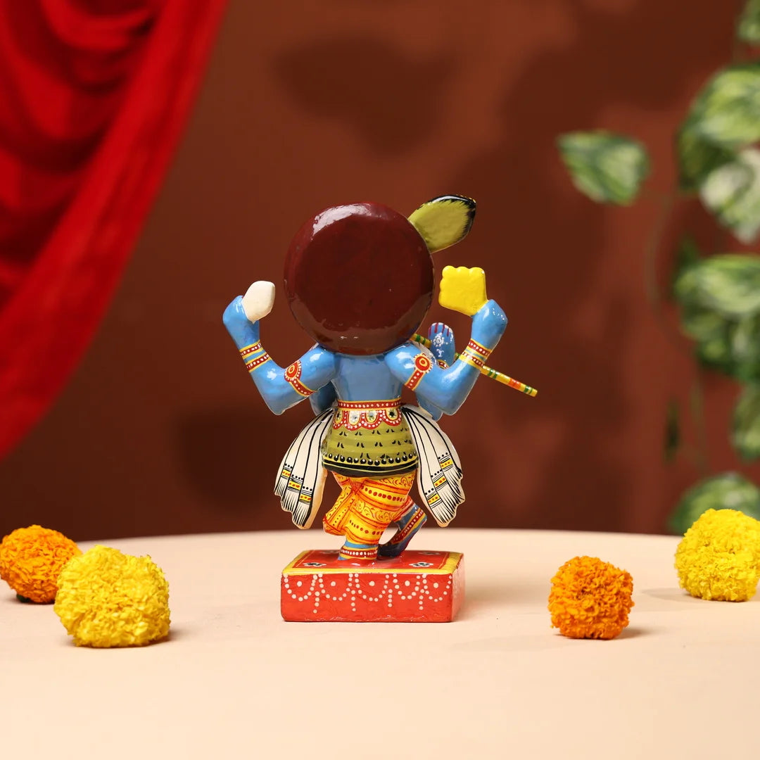 LacquerWoodenHandpaintedLordShrinath_4