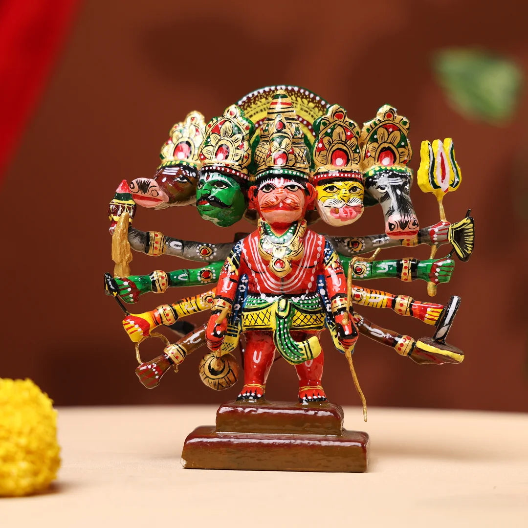 Lacquer_Wooden_Handpainted_Panchmukhi_Hanumanji_1_72c9906e