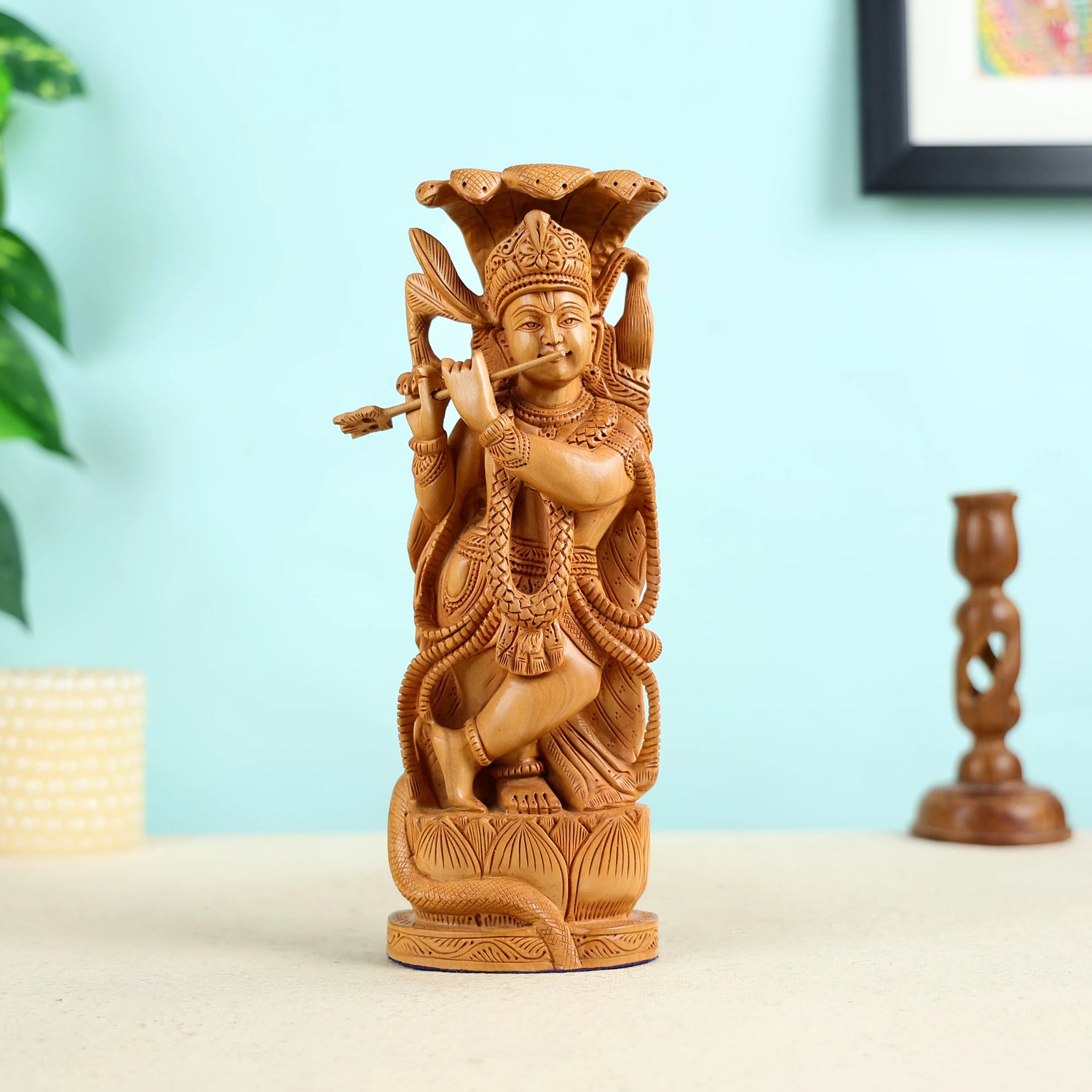 Wooden_Lord_Krishna_Playing_Flute_Statue_1