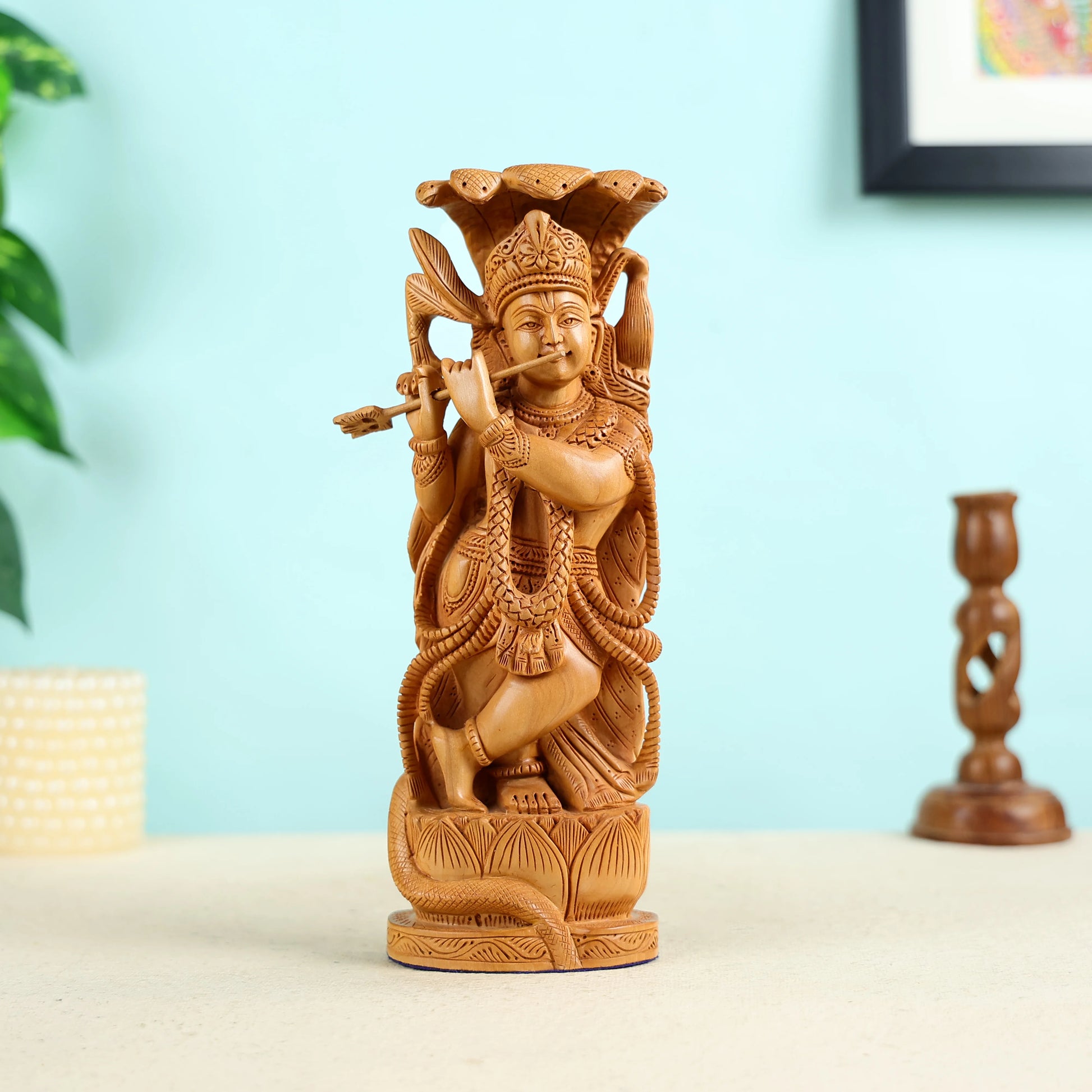 Wooden_Lord_Krishna_Playing_Flute_Statue_1