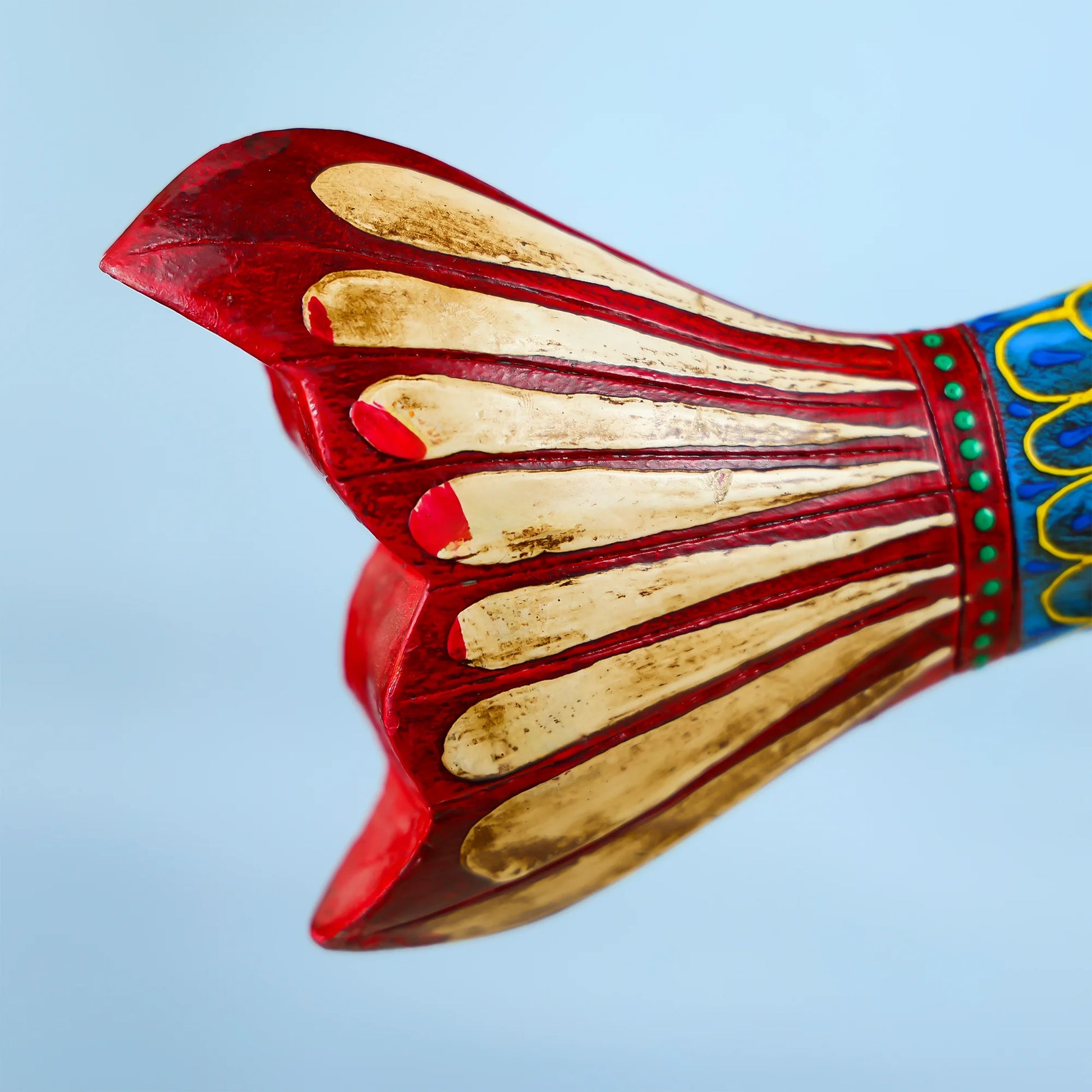 Wooden_Painted_Fish_On_Stand_Table_Decor_6