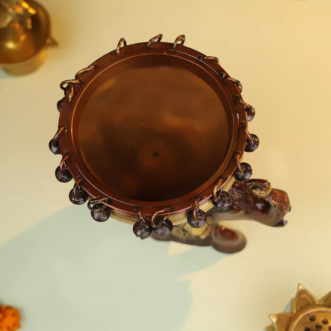 Colored Elephant With Urli