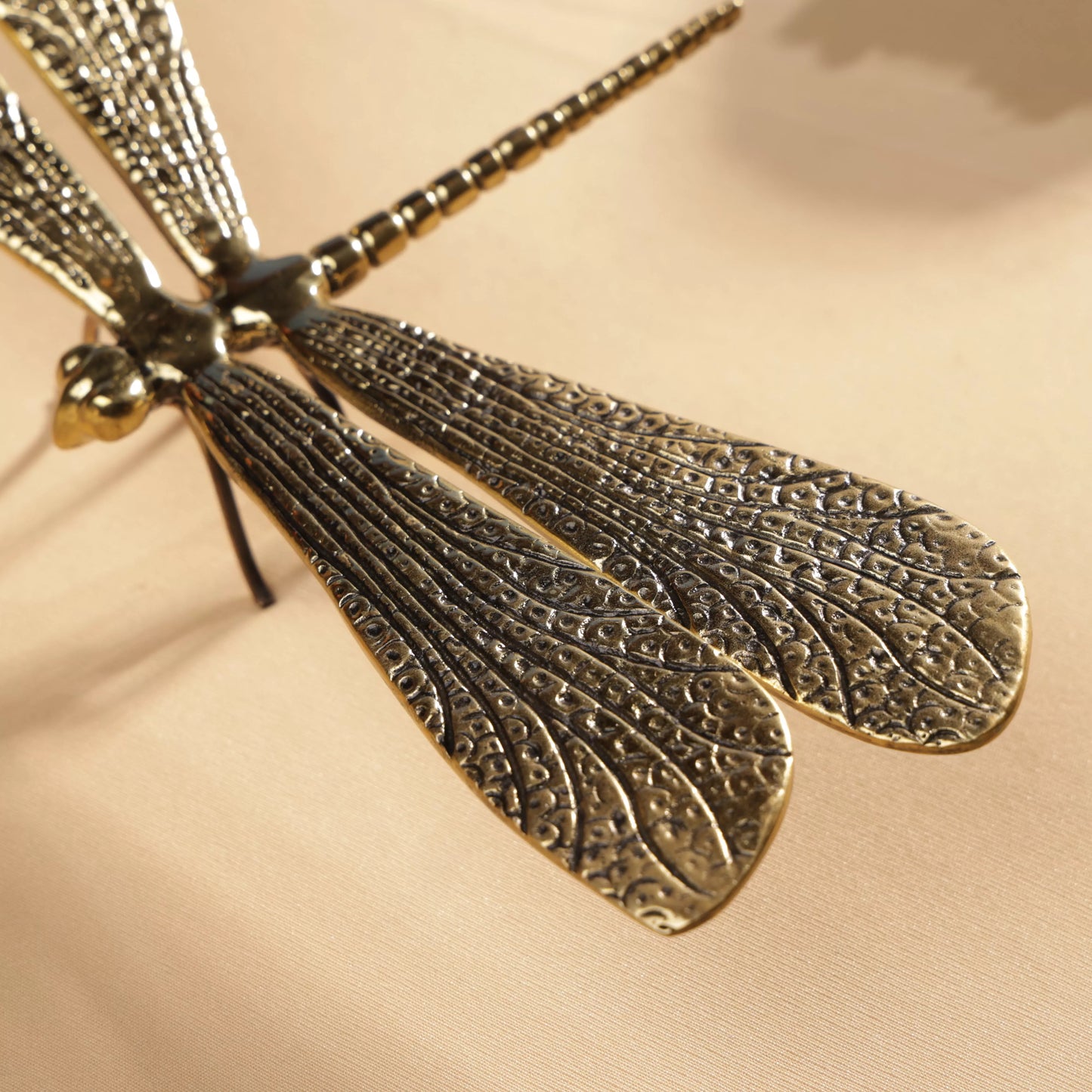 Golden Brass Dragon Fly Table Decor