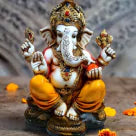 Ganesha marble statue