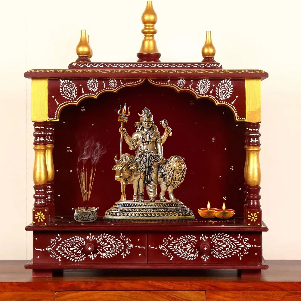 Lord Shiva Statue In Temple