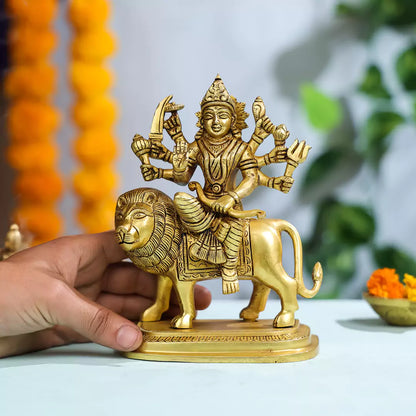 Brass Maa Durga Idol