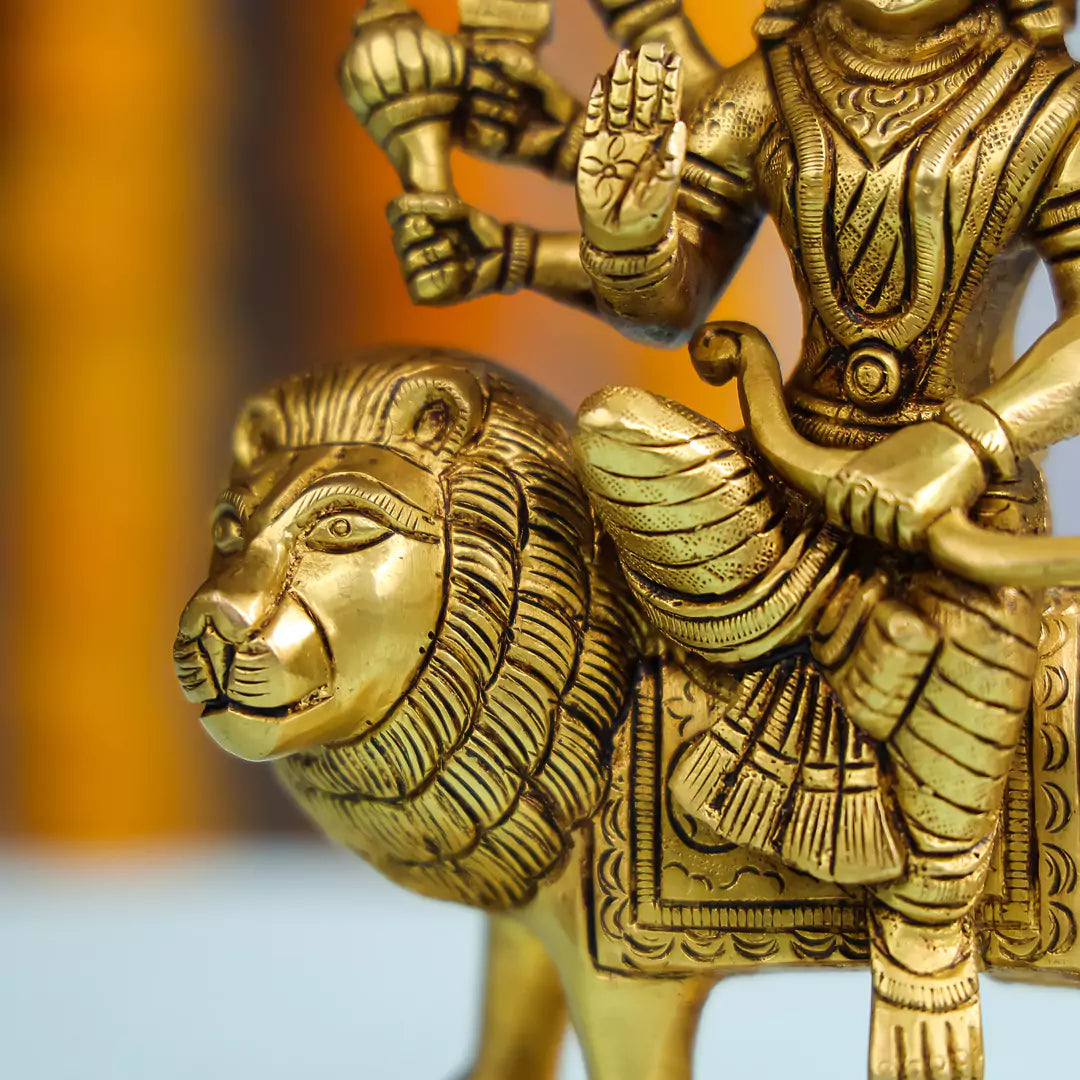 Brass Maa Durga Idol