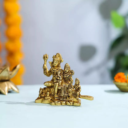 Shiv Parivaar Brass Statue