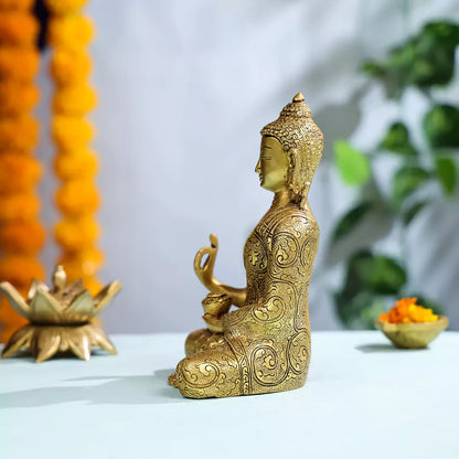 Brass Lord Buddha Statue