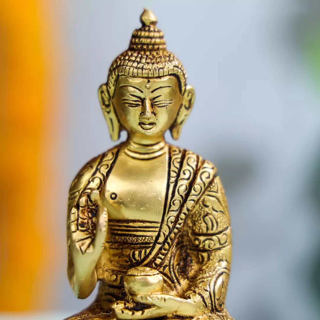 Brass Lord Buddha Statue