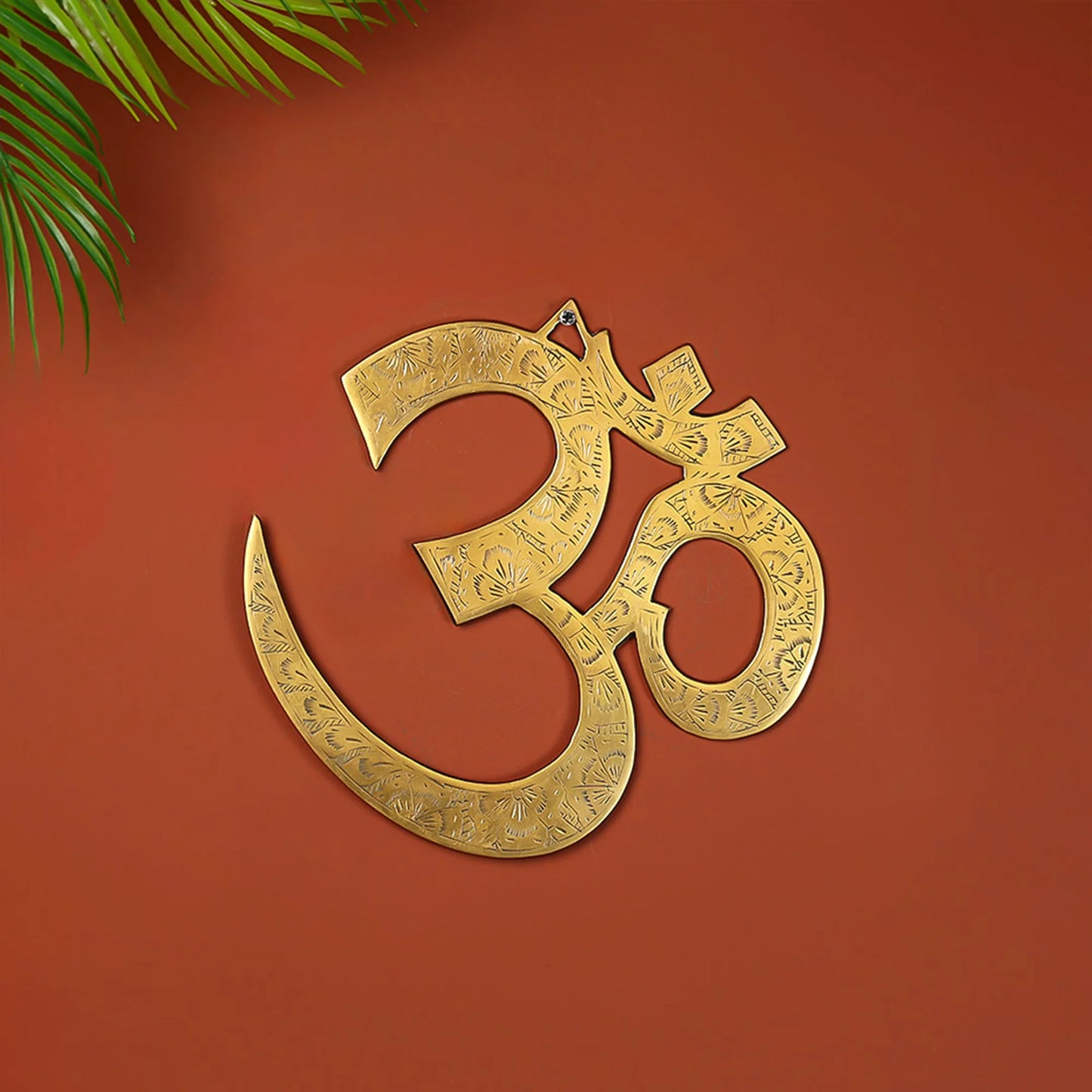 Brass Om Wall hanging