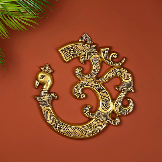 Om Wall Hand With Beautiful Bird Design