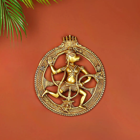 Brass Hanuman Wall Hanging