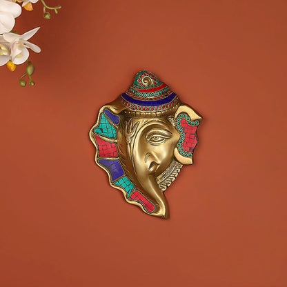 Wall Hanging Idol Ganesh Mask Statue - 4