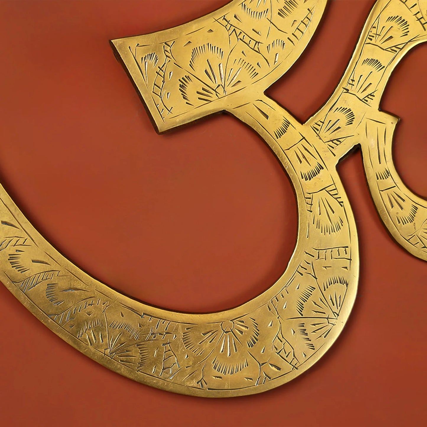 Brass Om Wall hanging