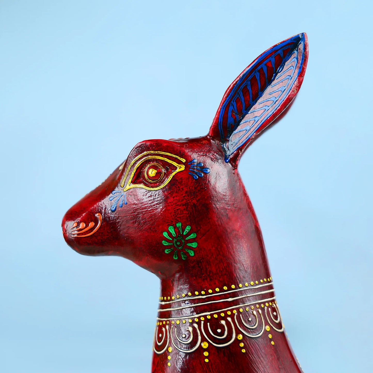 Hand-Painted Wooden Rabbit