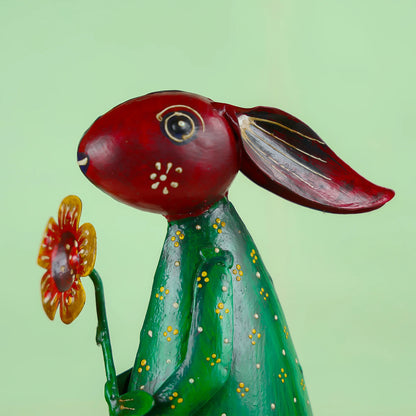 Hand-Painted Rabbit Table Décor