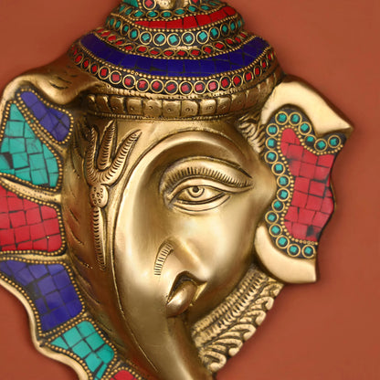 Wall Hanging Idol Ganesh Mask Statue - 4