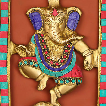 Ethnic India Wall Hanging Ganesh Plate