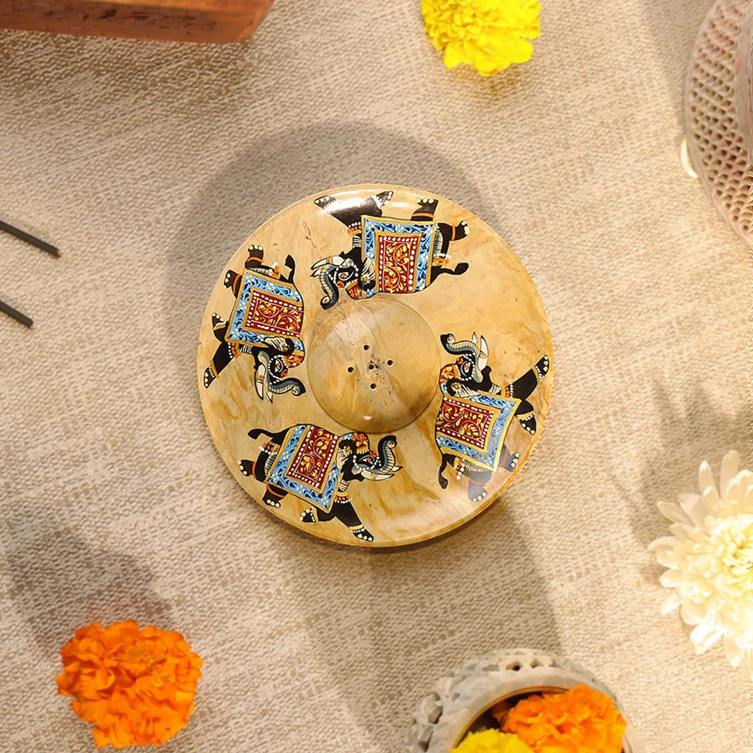 Hand painted Stone Crafted circular 