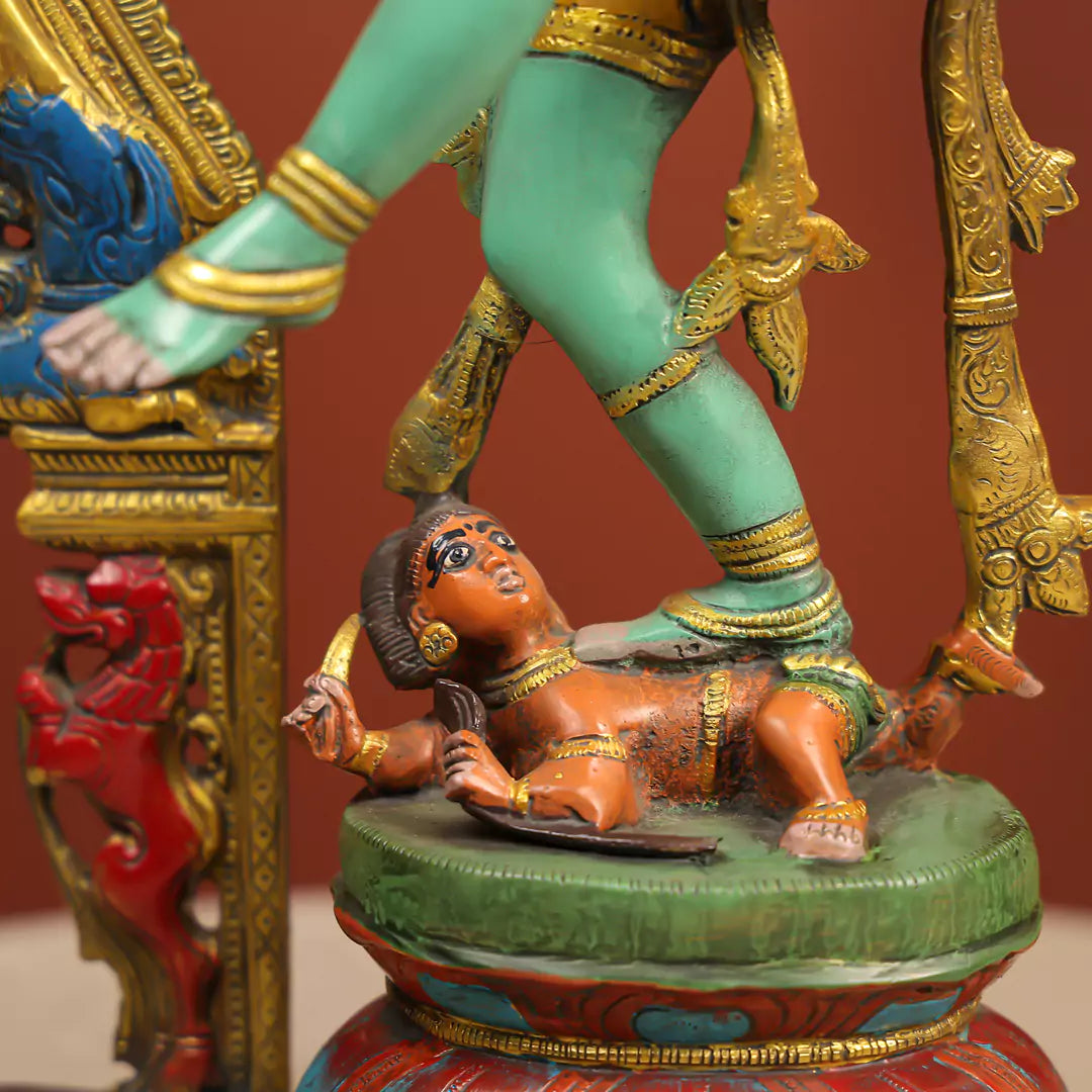 Multi-Colour Brass Nataraj Idol