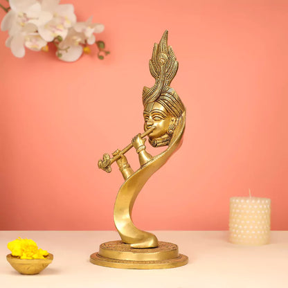 Lord Krishna brass Idol