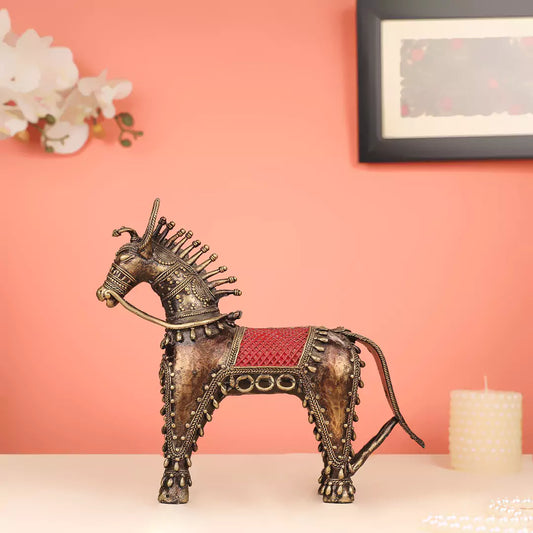 Brass Dhokra Horse