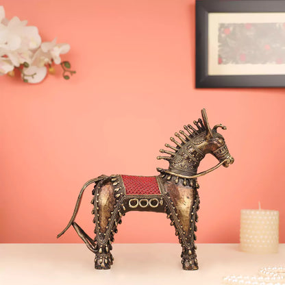 Brass Dhokra Horse