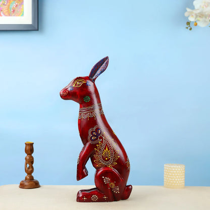 Hand-Painted Wooden Rabbit