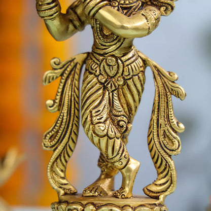 Lord Krishna Brass Idol