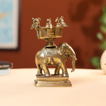 BrassAntiqueElephantHawanKund_5