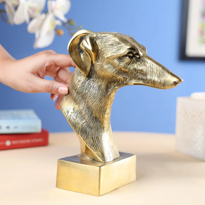 Brass Dog Head 