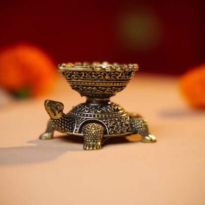 Brass Turtle Diya