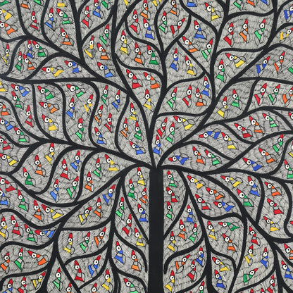 Colourful Tree With Detailed Hand-Painted Leaves