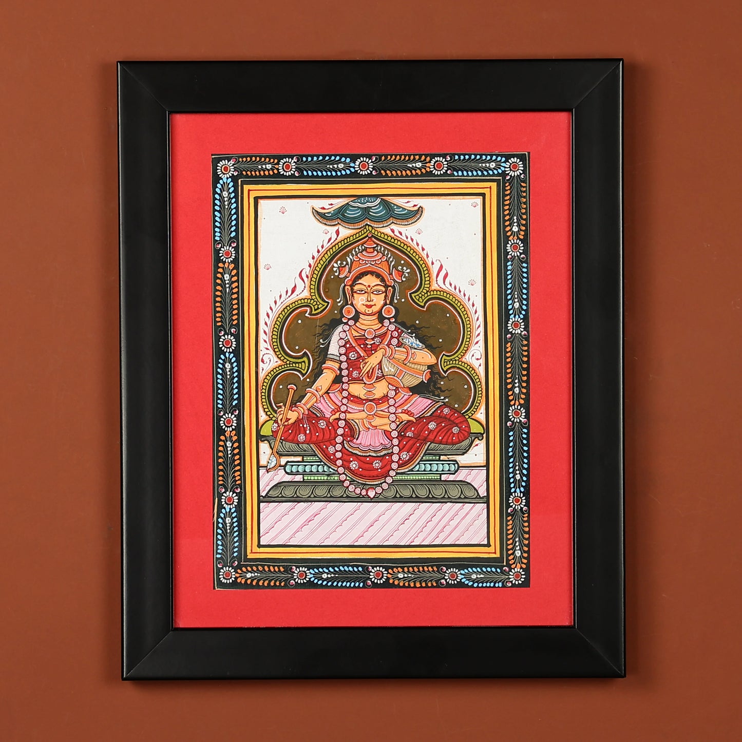 Goddess Lakshmi Handmade Wall Painting