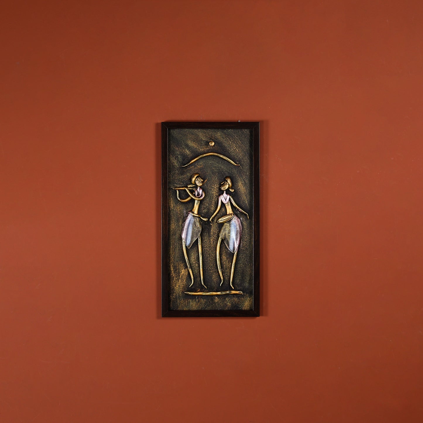 Golden Melodies Clay Wall Art