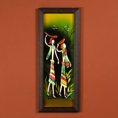 Rhythms Of Tradition Handpainted Clay Wall Art