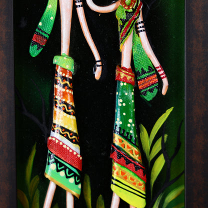 Rhythms Of Tradition Handpainted Clay Wall Art