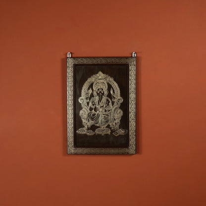 21" Tarkashi Crafted Lord Ganesha Wall Art