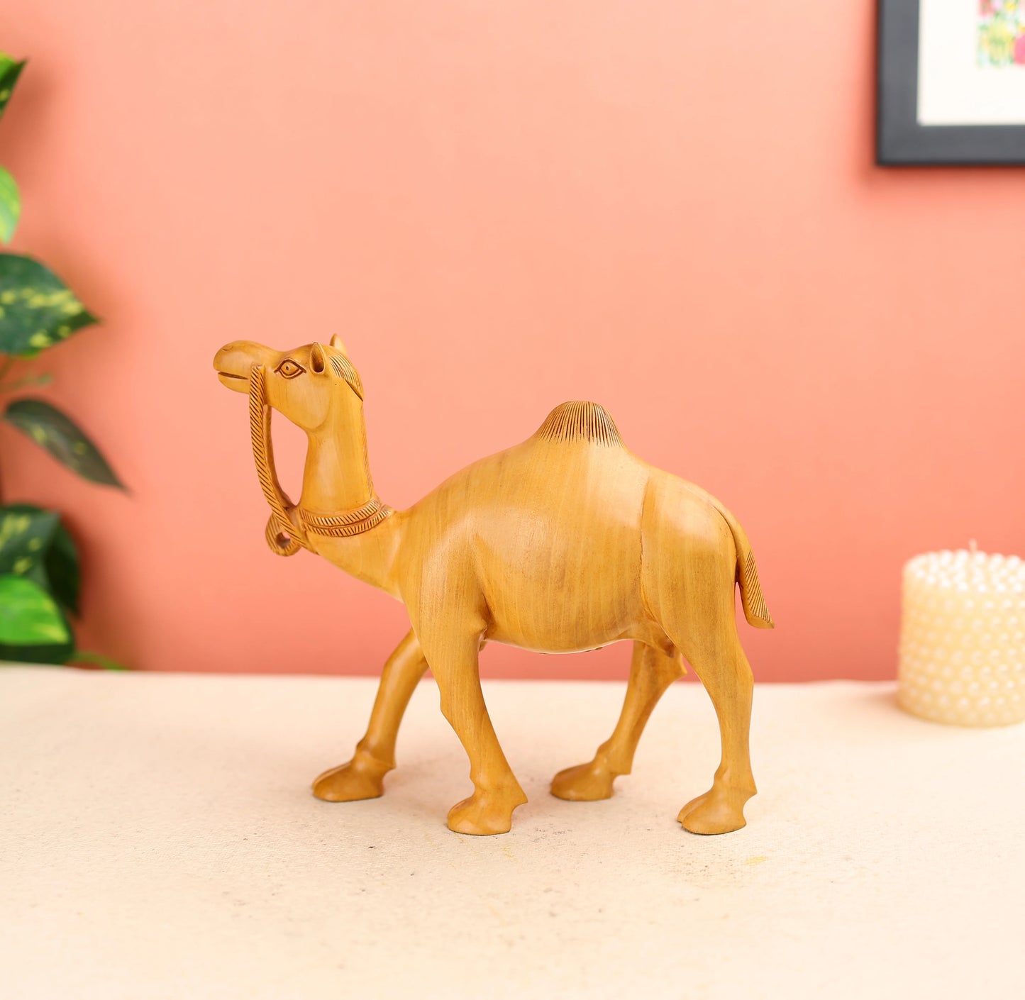 Wooden Camel Table Decor
