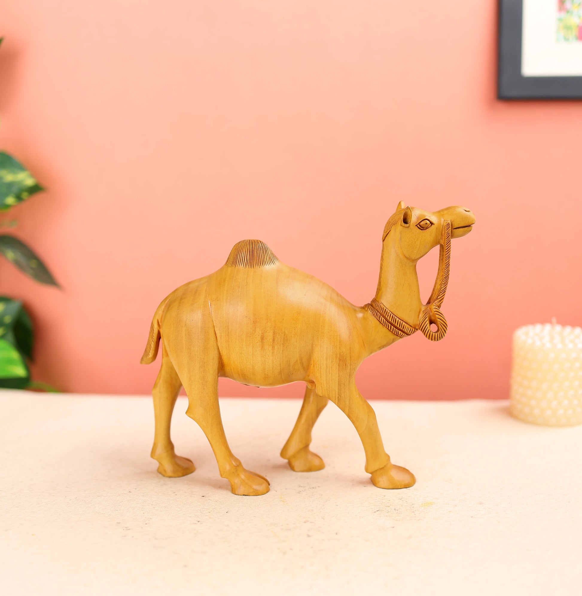 Wooden Camel Table Decor
