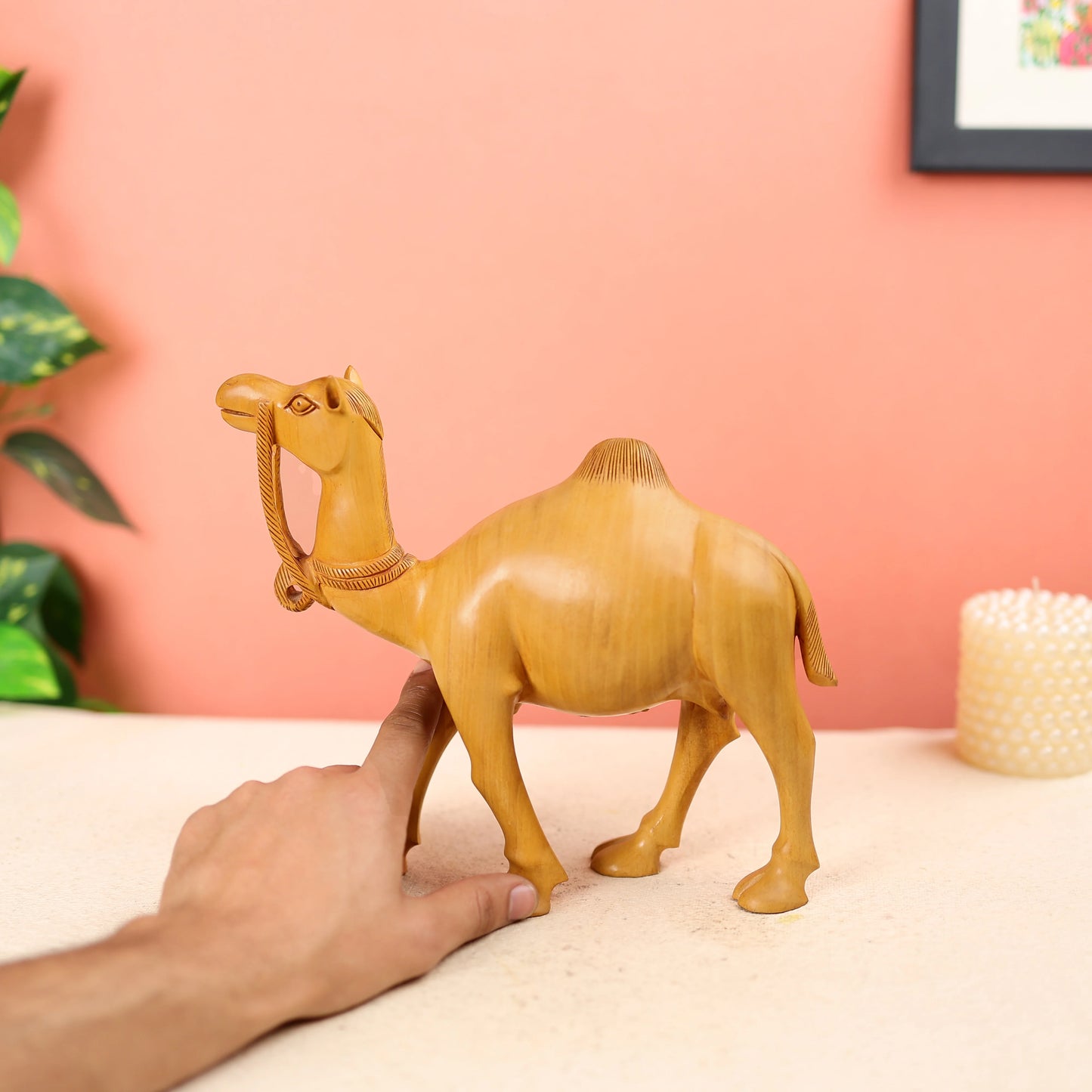 Wooden Camel Table Decor
