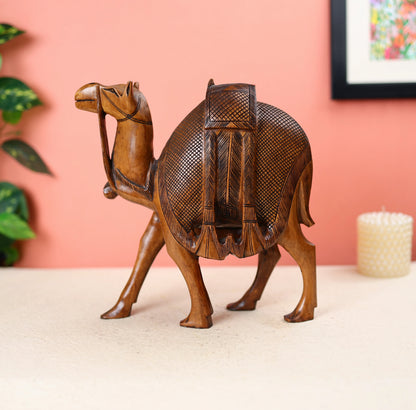 Wooden Camel Table Decor