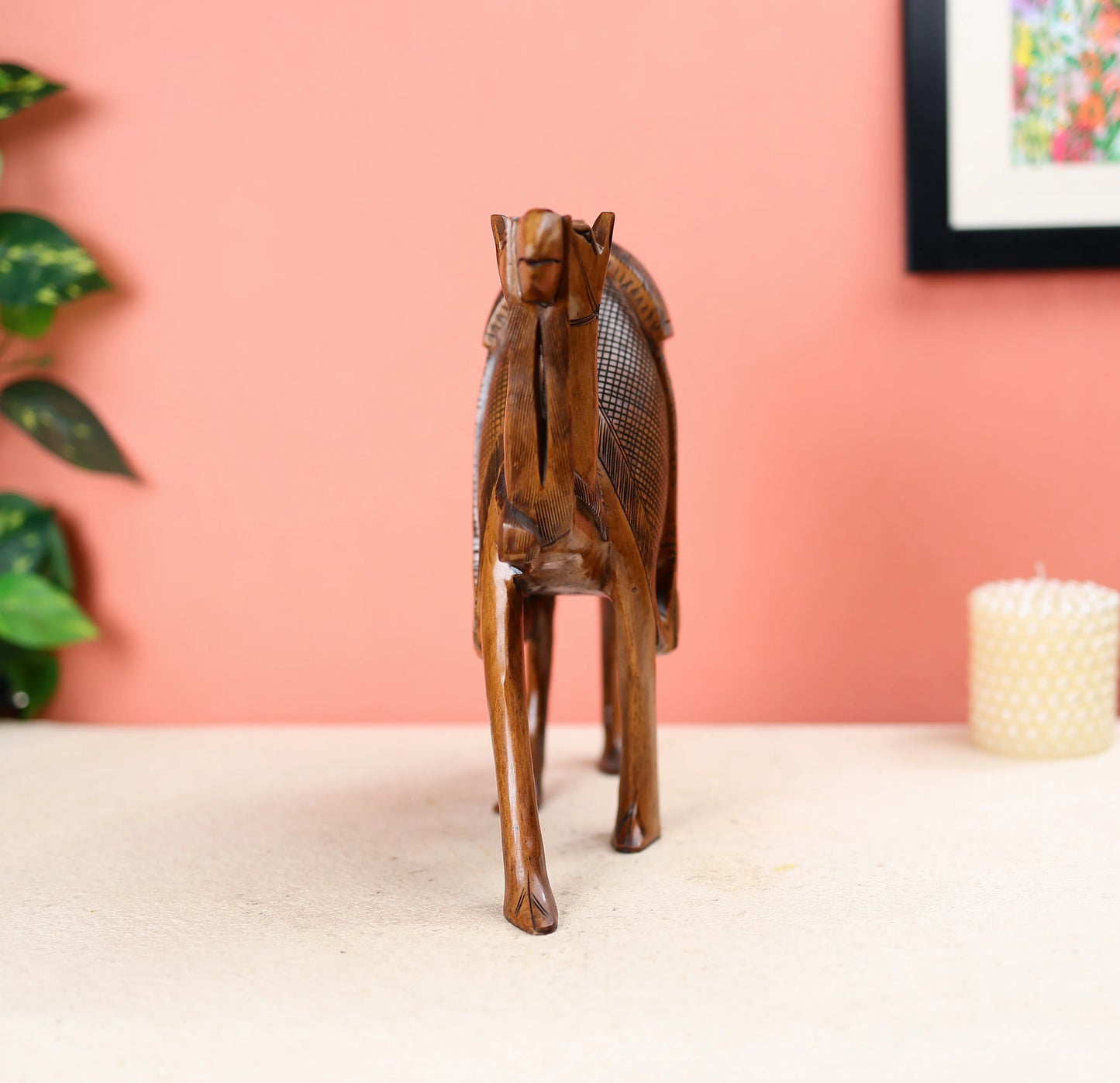 Wooden Camel Table Decor