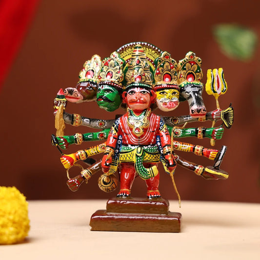 Lacquer_Wooden_Handpainted_Panchmukhi_Hanumanji_1_72c9906e