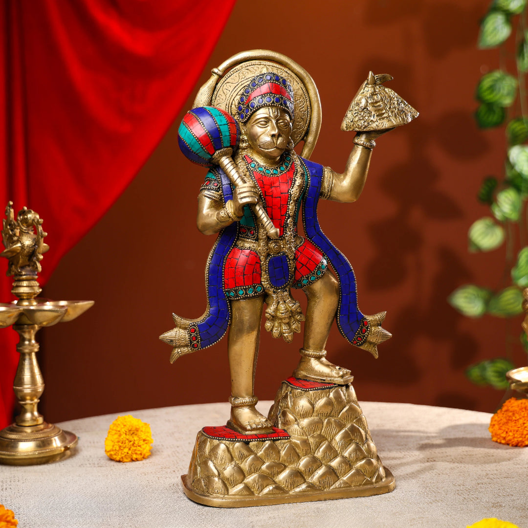  Sanjeevani Lord Hanuman with Stone Work 1