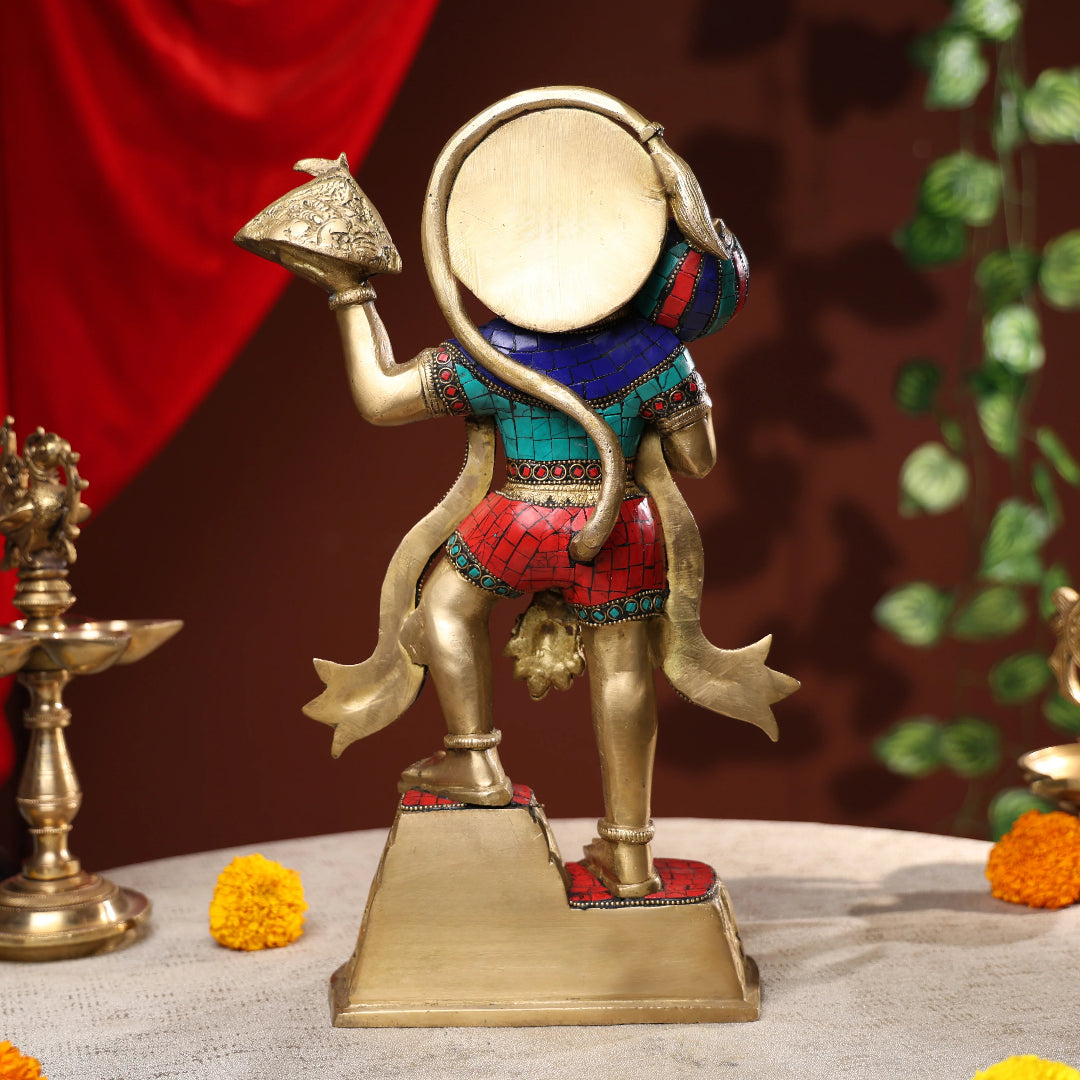  Sanjeevani Lord Hanuman with Stone Work  2