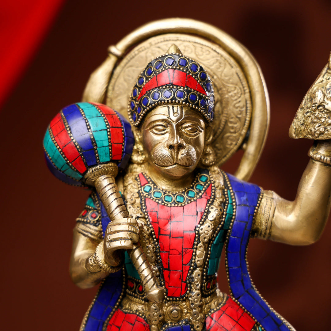 Sanjeevani Lord Hanuman with Stone Work  3