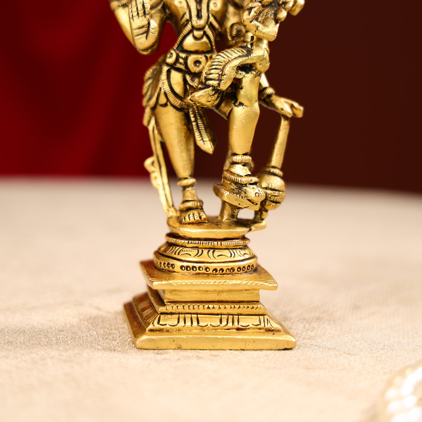Super Fine Brass Lord Varah Swamy With Goddess Laxmi Idol 2