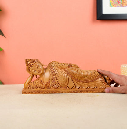 Wooden_Resting_Buddha_Statue_6